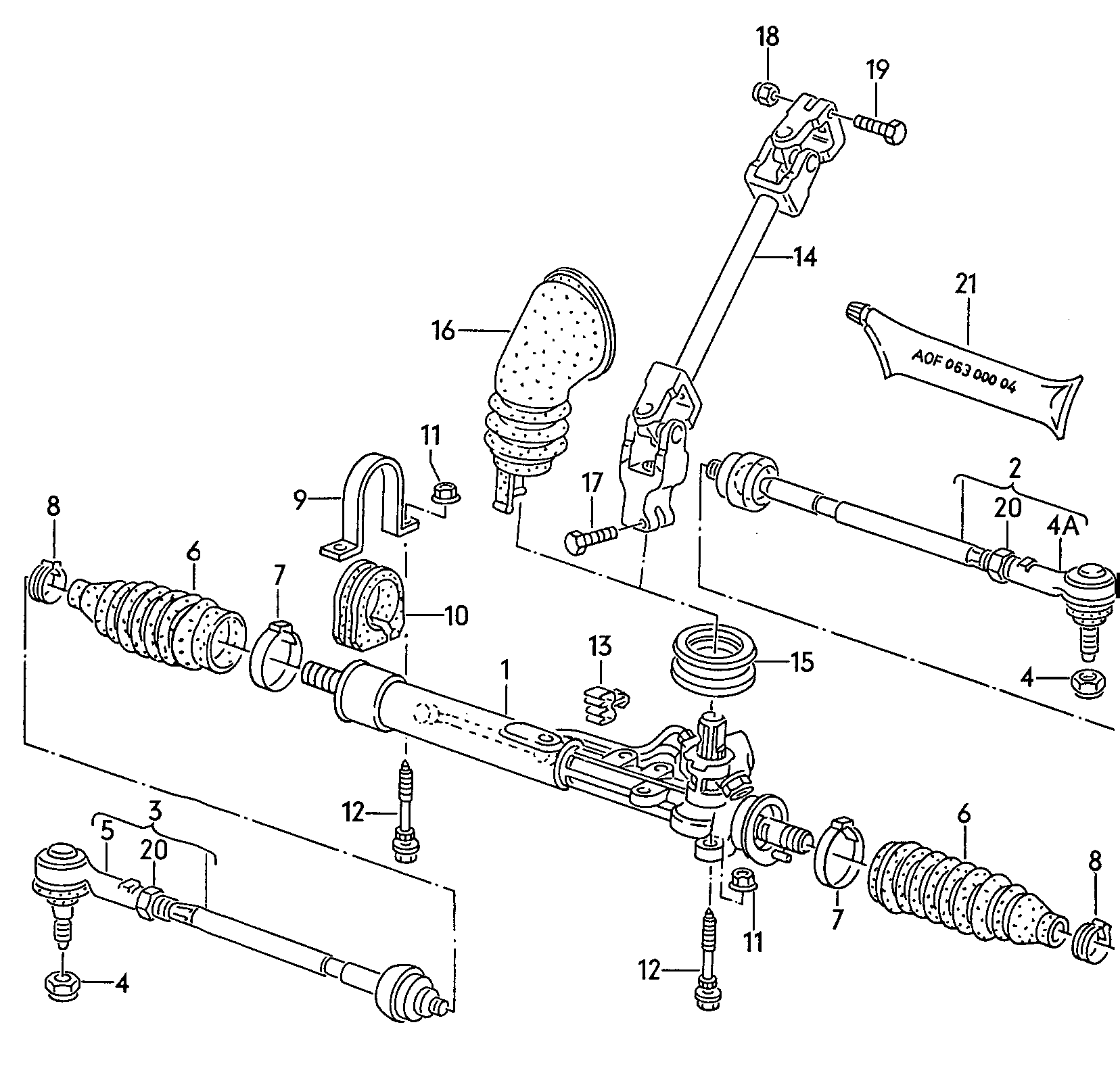 Seat 191422061MX - Рулевой механизм, рейка autospares.lv