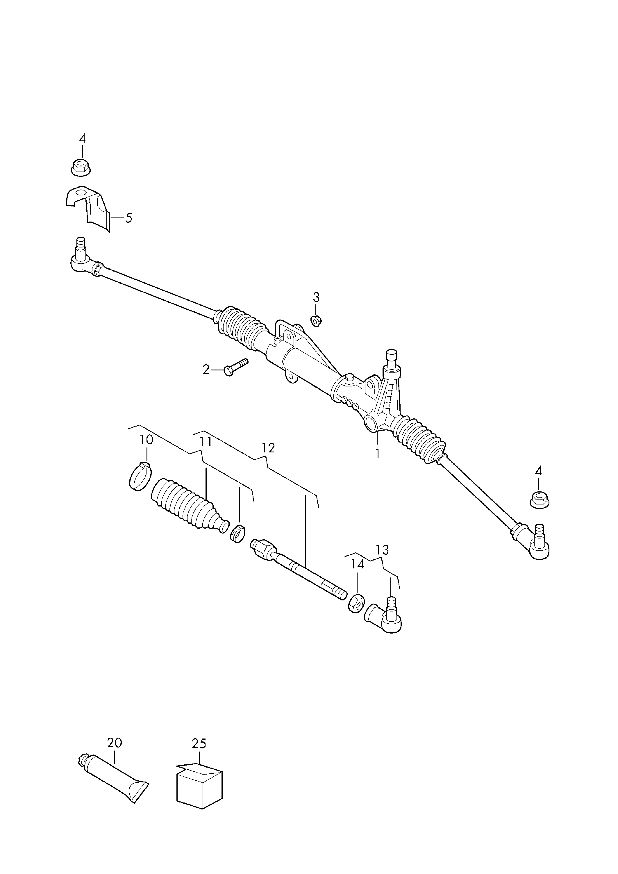 Skoda 2E0713491 - Рулевая тяга autospares.lv