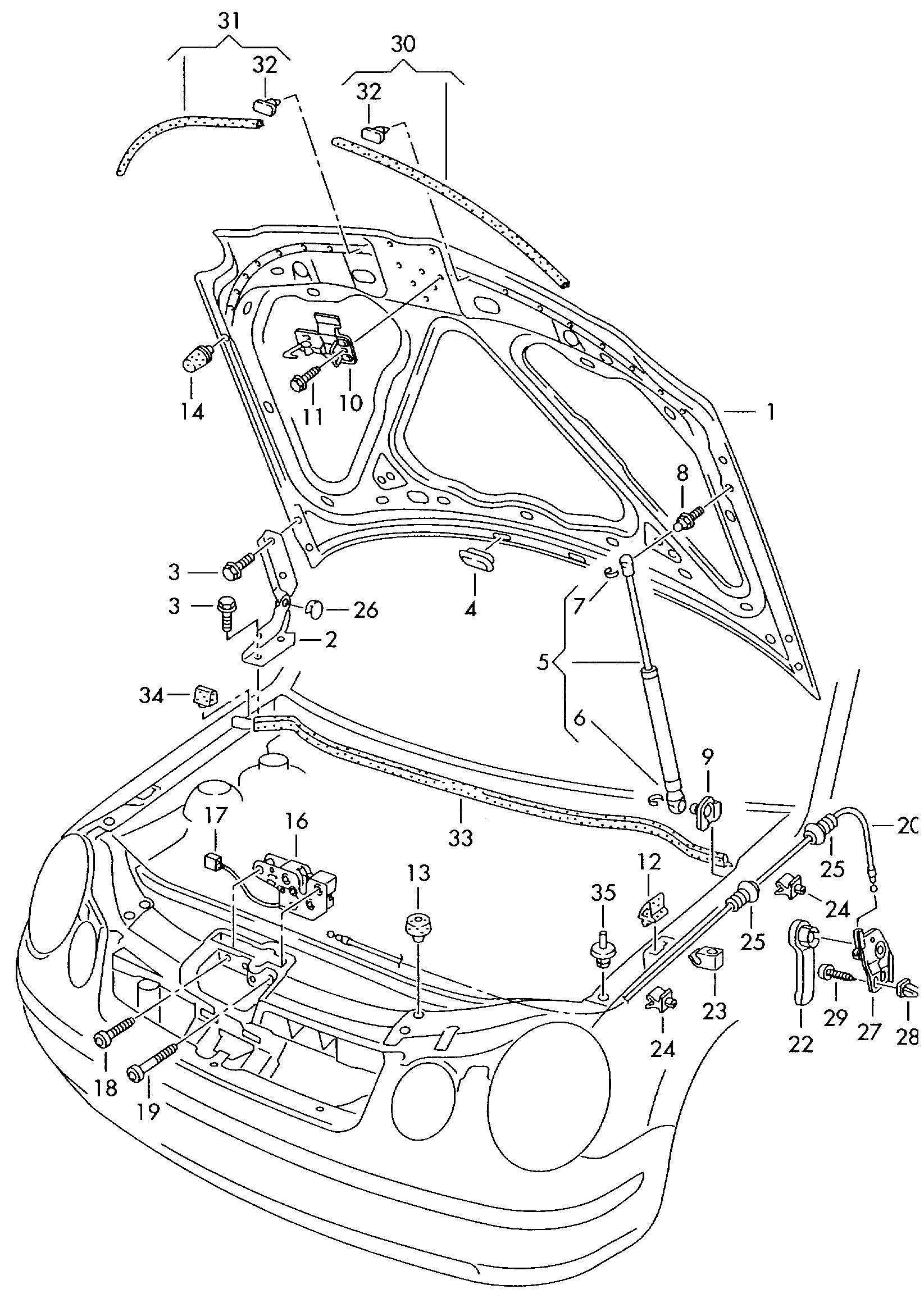 VAG 6Q0 823 359C - Газовая пружина, капот autospares.lv