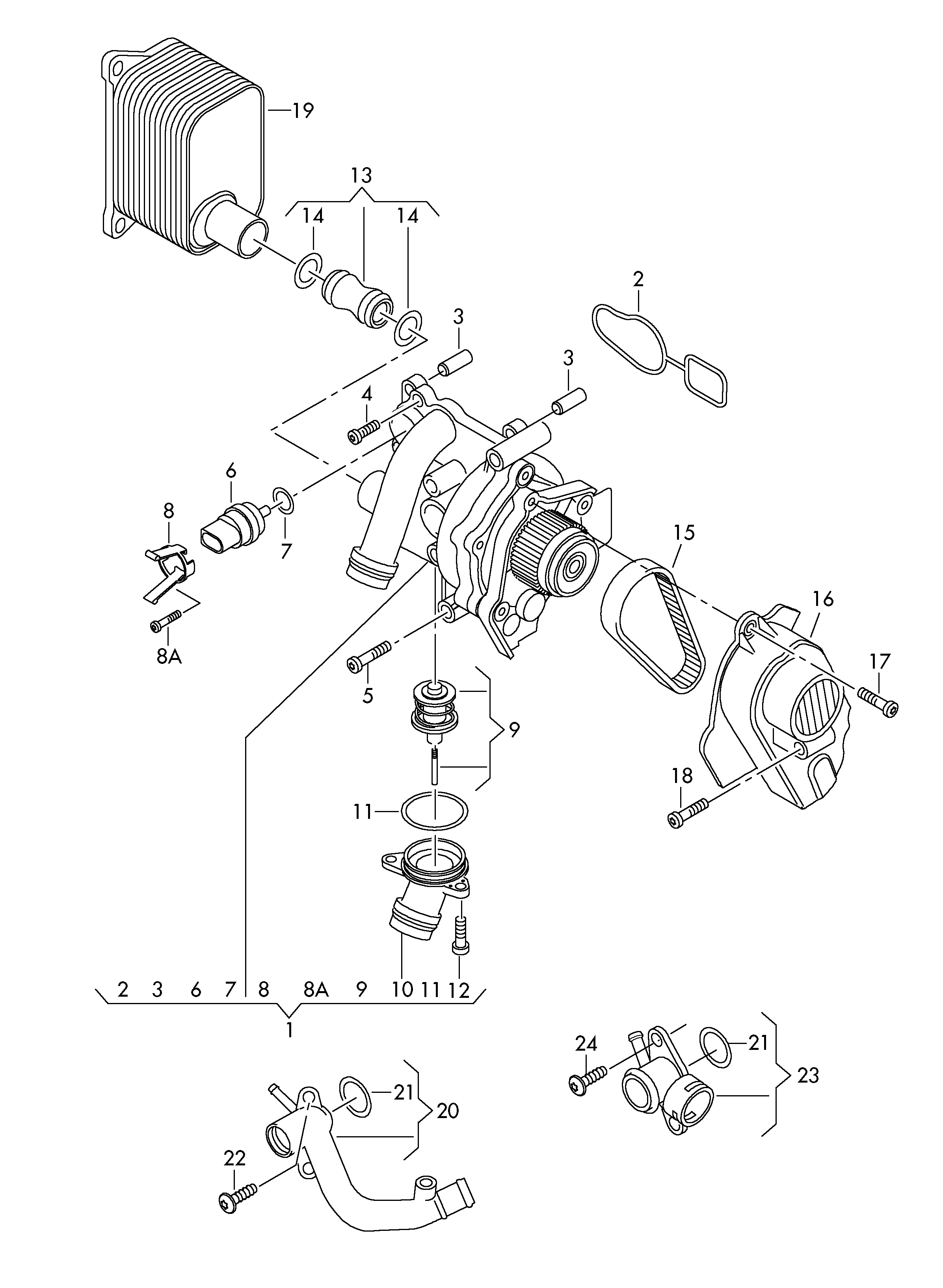 VAG 06H 121 026CQ* - Водяной насос autospares.lv