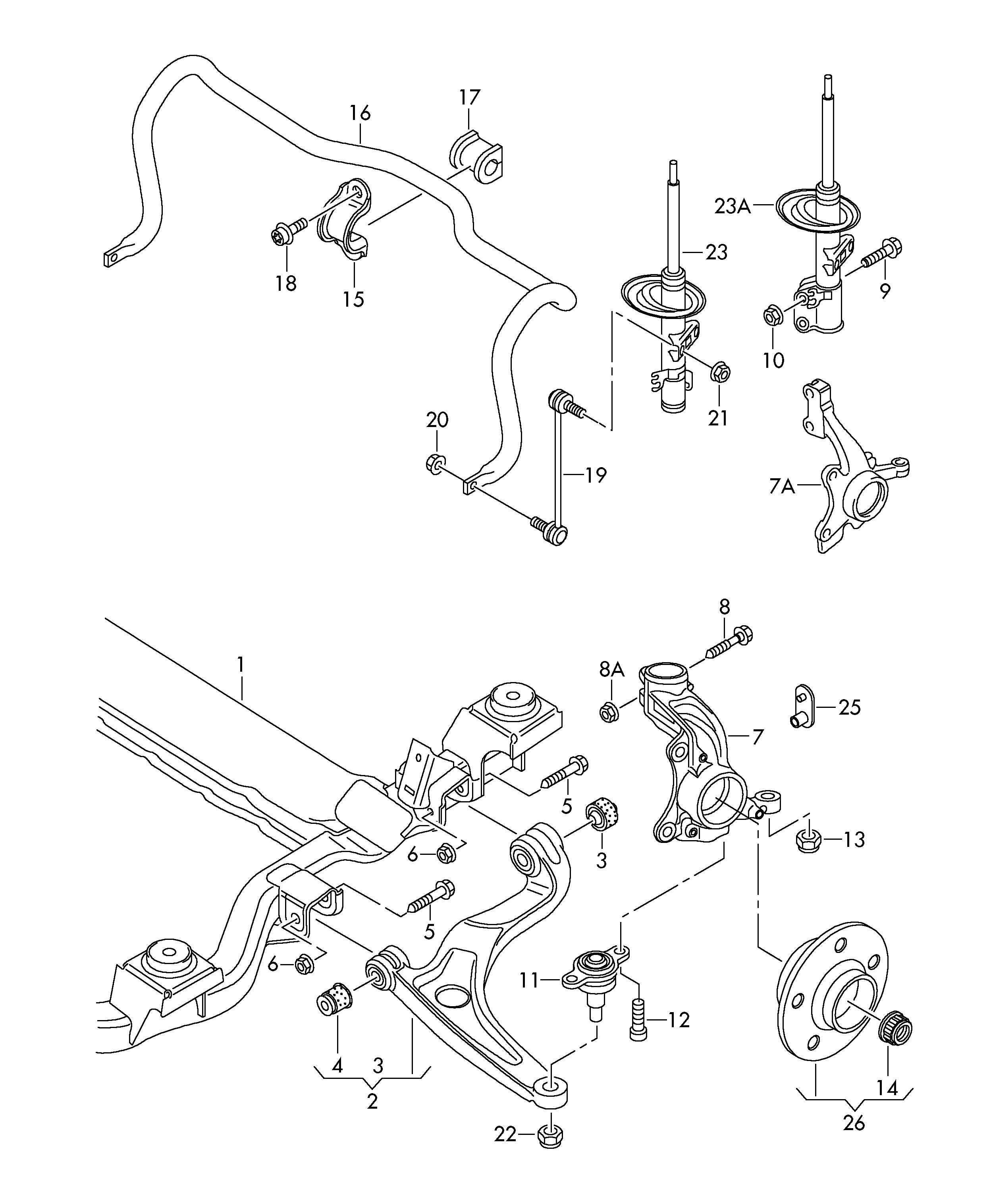 Seat 7E0 407 151 B - Рычаг подвески колеса autospares.lv