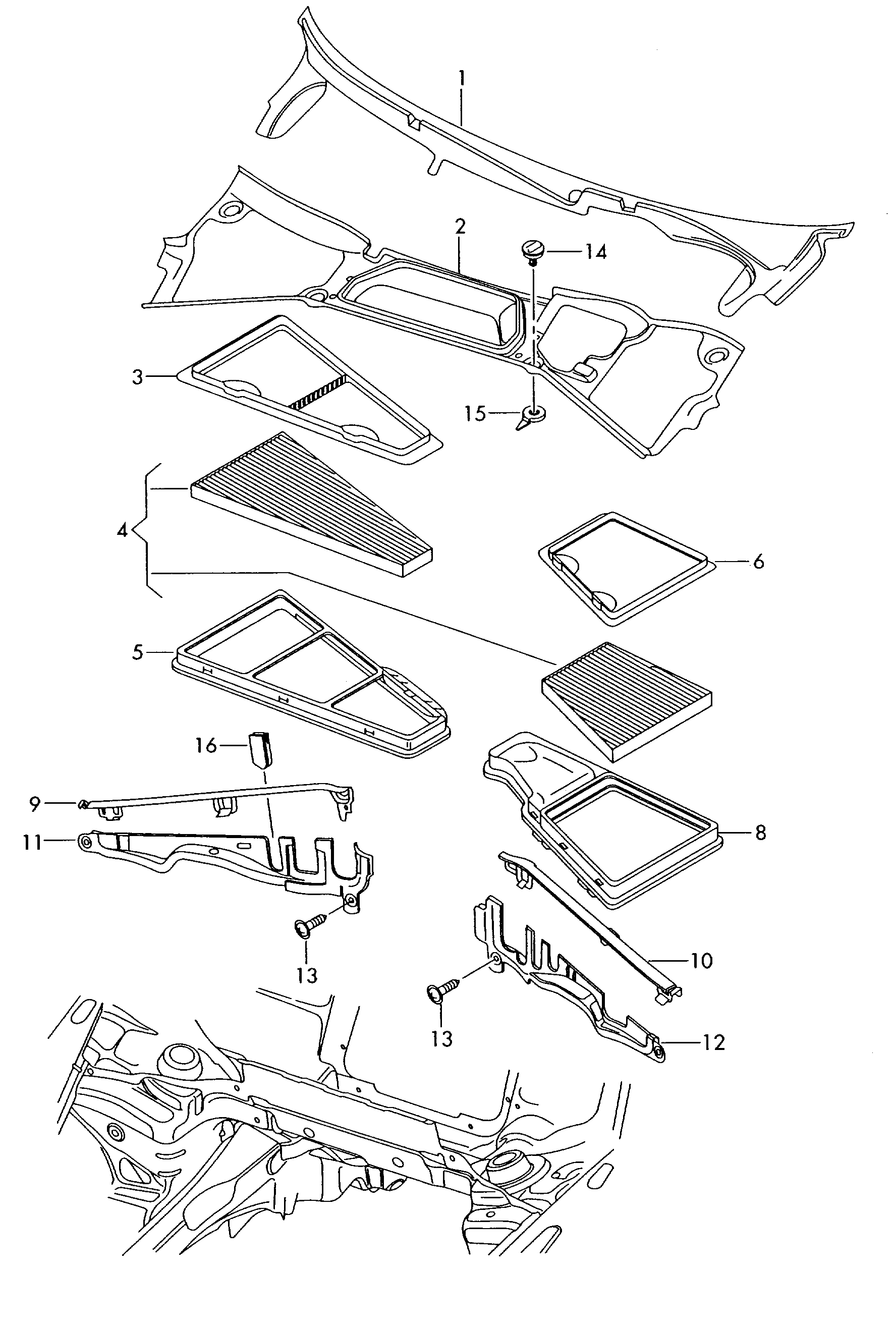 VW 3D0 898 644 - Фильтр воздуха в салоне autospares.lv