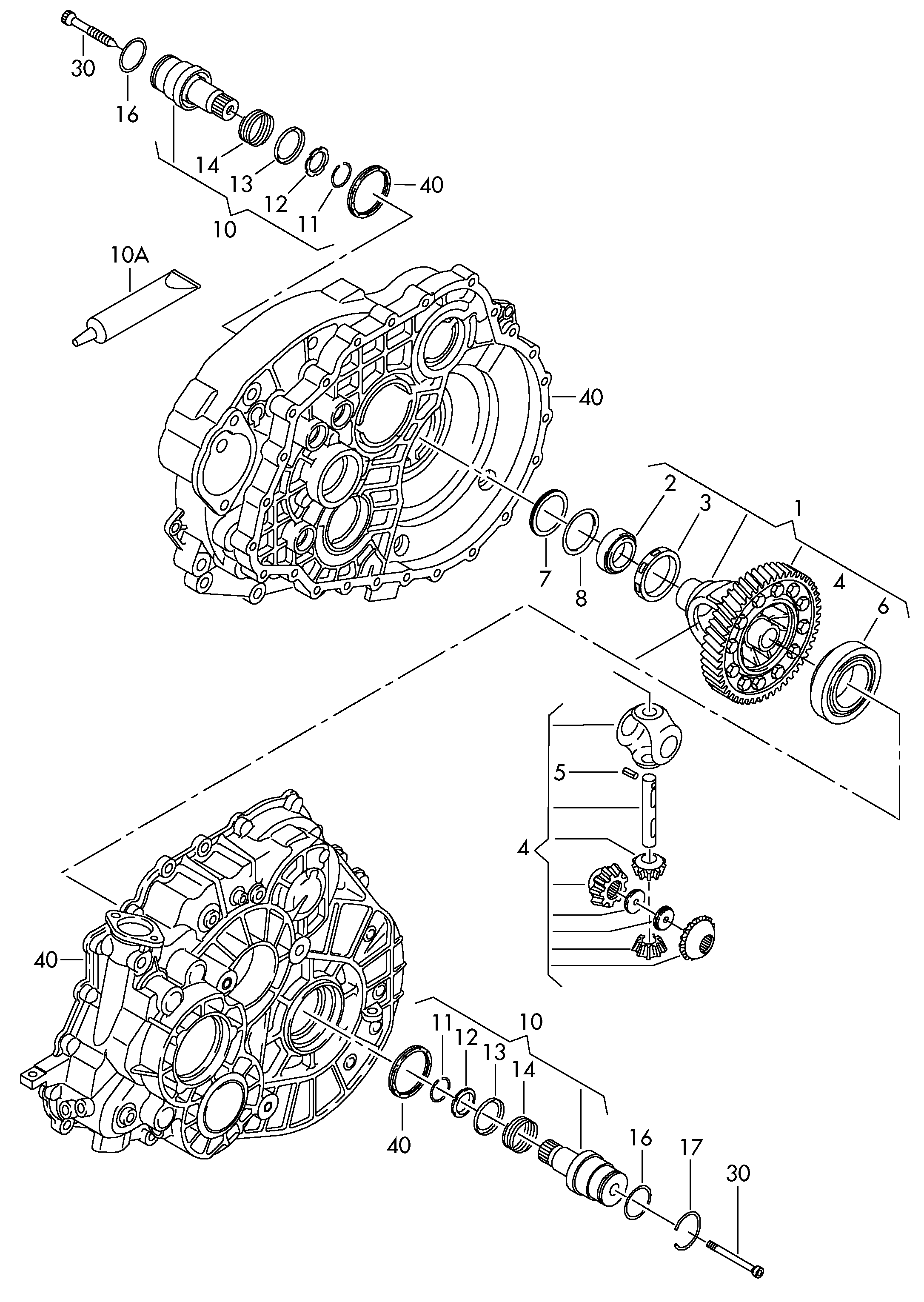 VAG 0A5 409 123 A - Подшипник autospares.lv