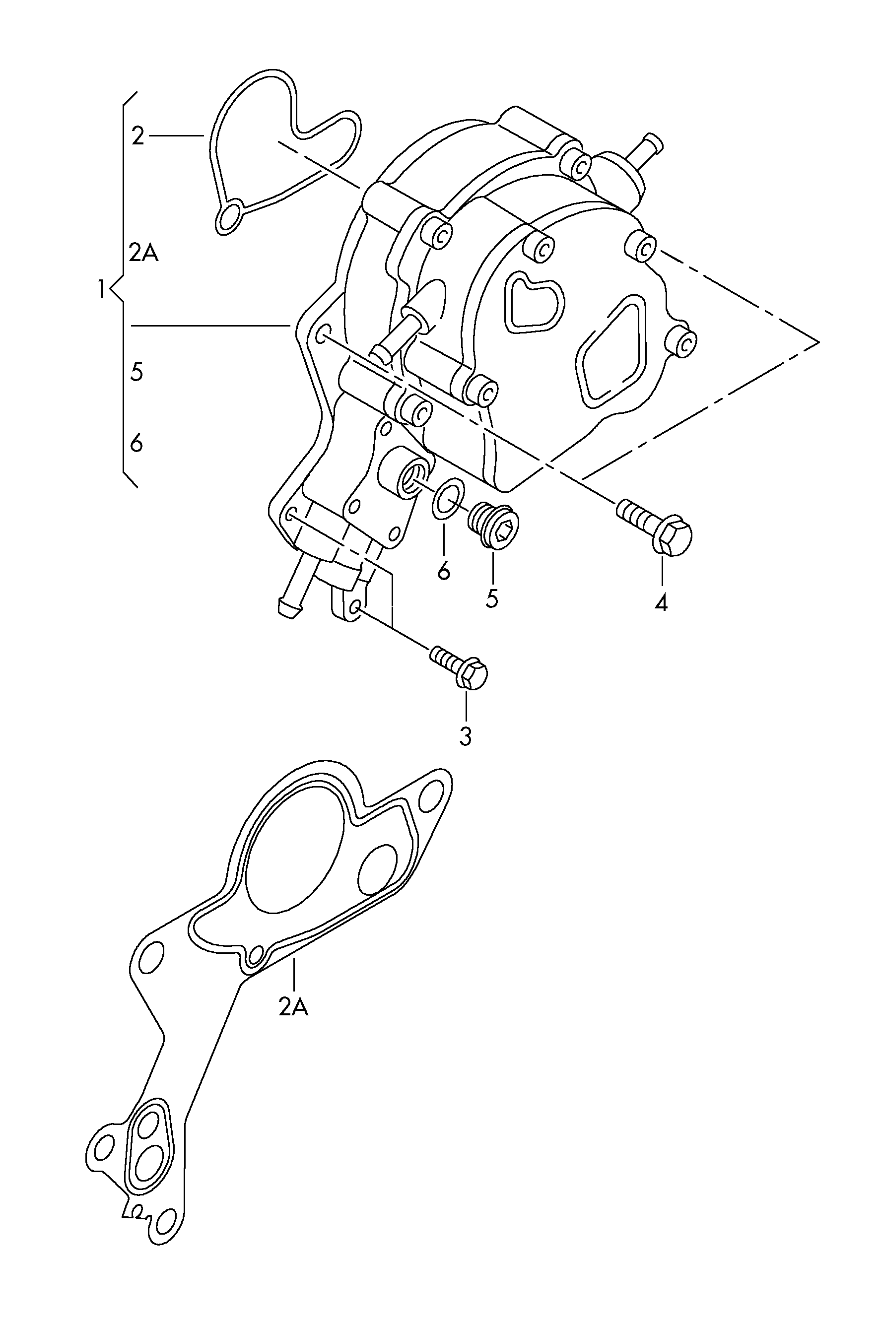 VW 070145215 - Прокладка, топливный насос autospares.lv