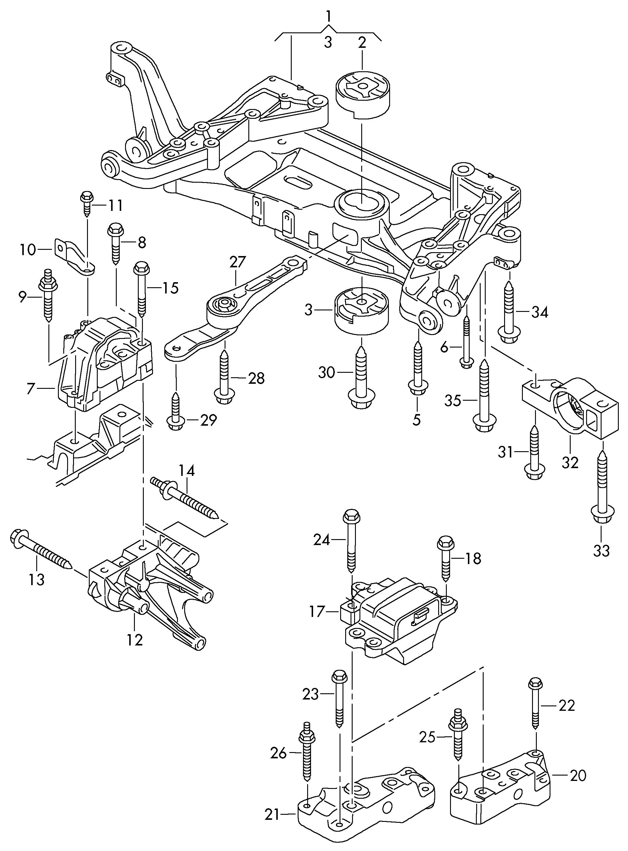 AUDI 3C0 199 555 AE - Подушка, опора, подвеска двигателя autospares.lv