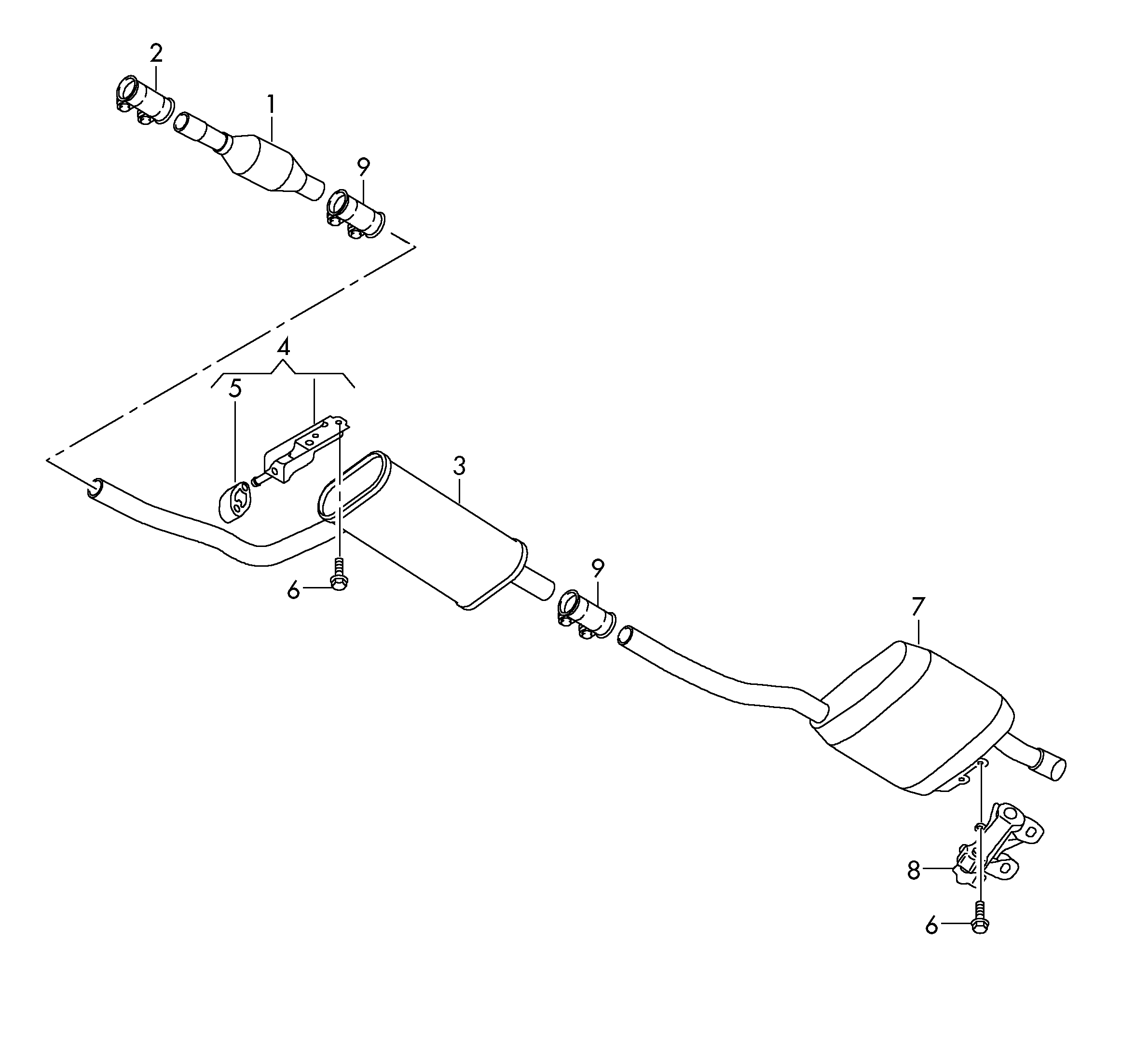 VAG (3C0.253.144 F) - Кронштейн, втулка, система выпуска ОГ autospares.lv