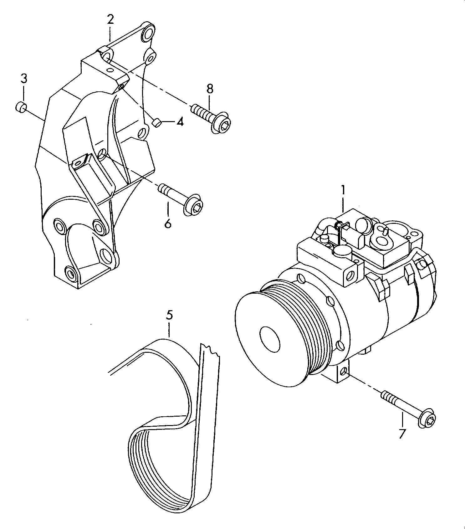 Seat 7L6820803H - Компрессор кондиционера autospares.lv