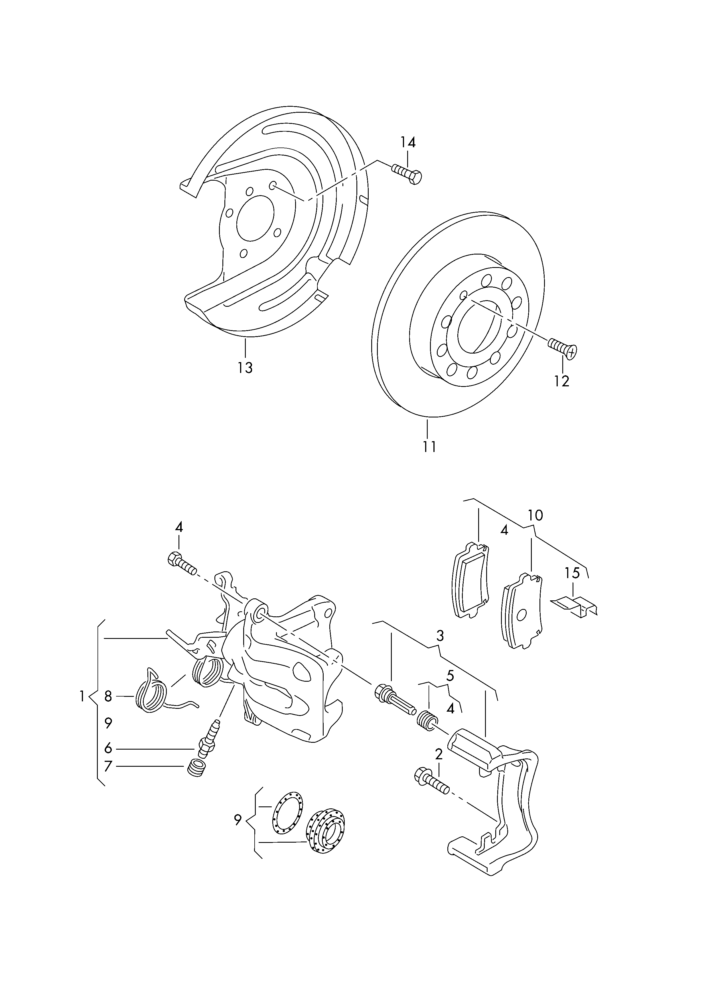 VW 1K0 698 451 K - Тормозные колодки, дисковые, комплект autospares.lv