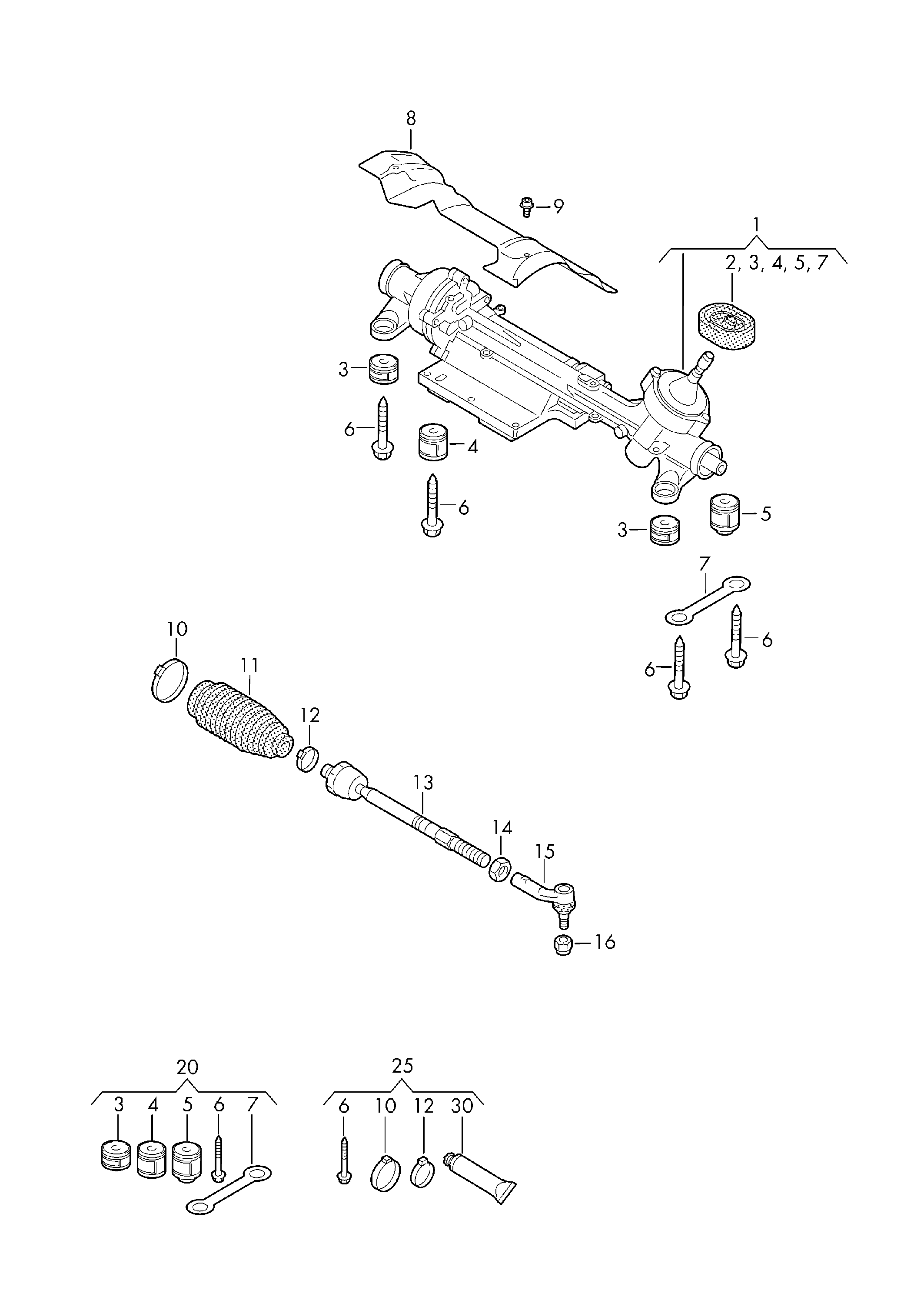 VAG 1K0423831B - Пыльник, рулевое управление autospares.lv