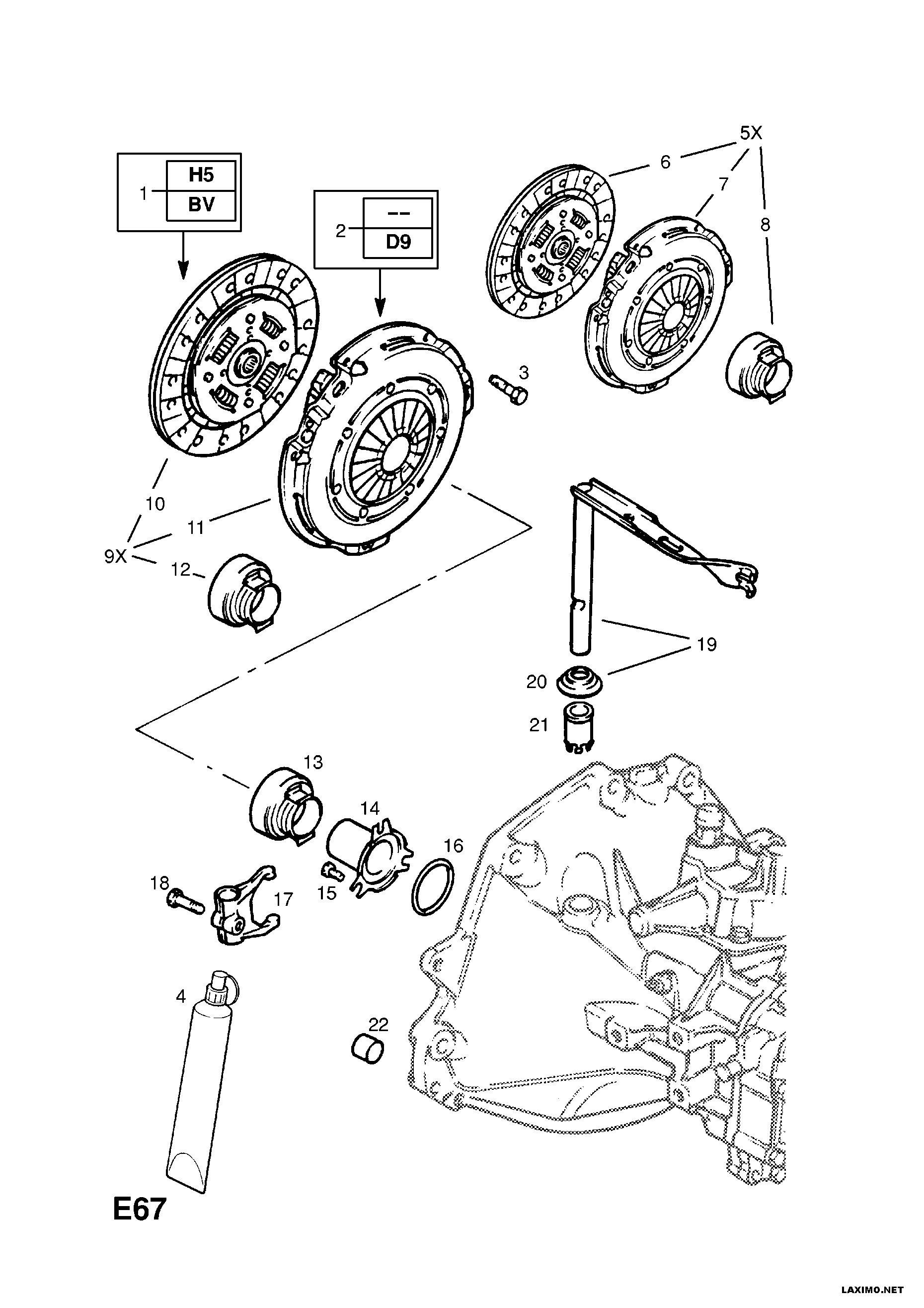 Opel 6 66 119 - Нажимной диск сцепления autospares.lv